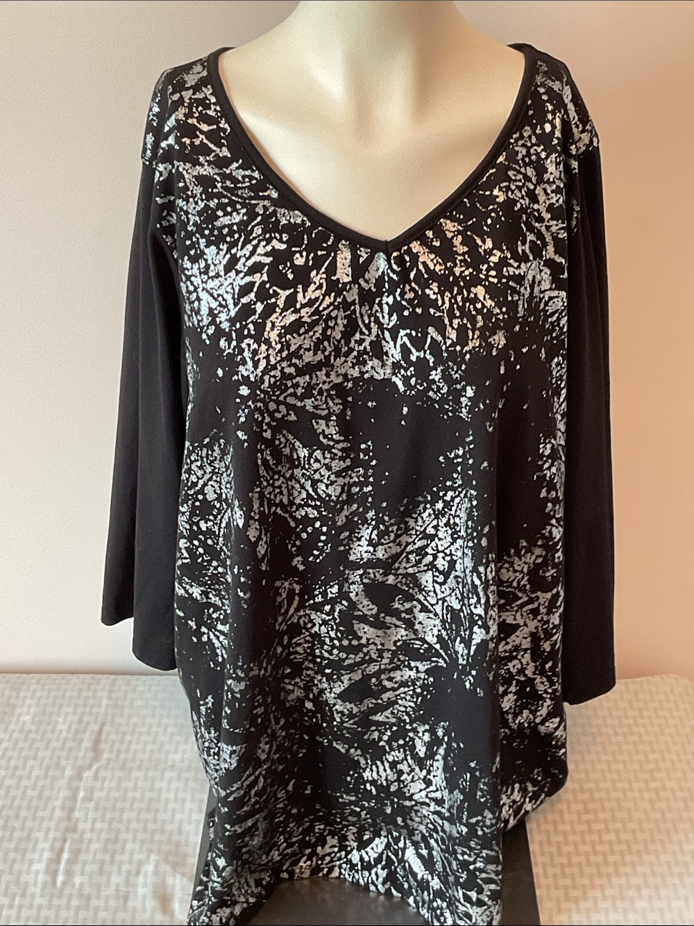Penn Silver Accent Tunic Top